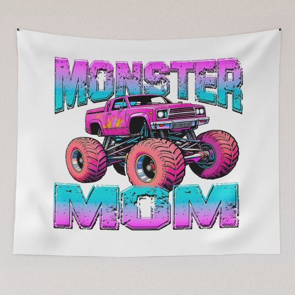 Item preview, Retro comic design of MONSTER TRUCK gift for MOM on her day. designed and sold by UrbanTRIP.