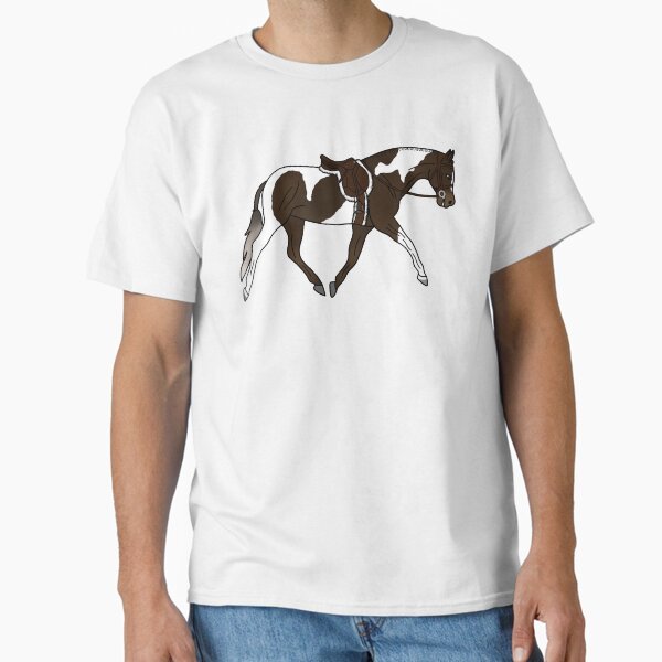 Aperçu de l'œuvre Cheval de chasse Tobiano bai créée et vendue par Trotting Hooves.