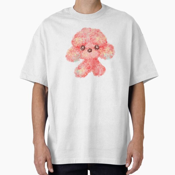 Pink Toy Poodle Oversized T-Shirt
