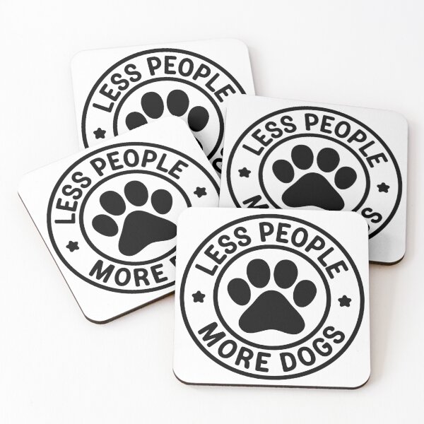 Item preview, Less People More Dogs designed and sold by marnibrookeart.