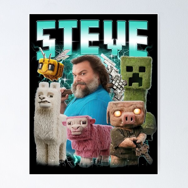 Item preview, Steve Minecraft Movie designed and sold by njuniwivew.