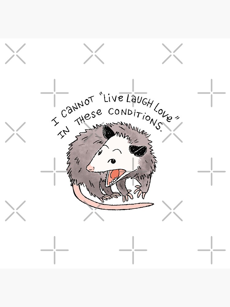 Thumbnail 3 of 3, Pin, Opossum Live Laugh Love designed and sold by heyouwitheface.