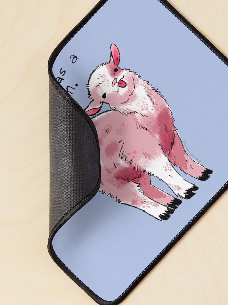 Imagen 2 de 5, Alfombrilla de ratón con la obra Me identifico como una cabra problemática, diseñada y vendida por heyouwitheface.