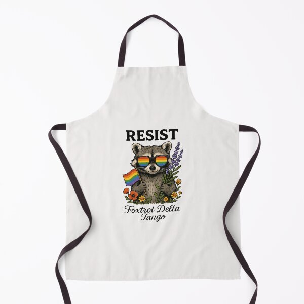 Item preview, Foxtrots Delta Tangos Funny LGBT Resist Raccoon Activism designed and sold by facegm.