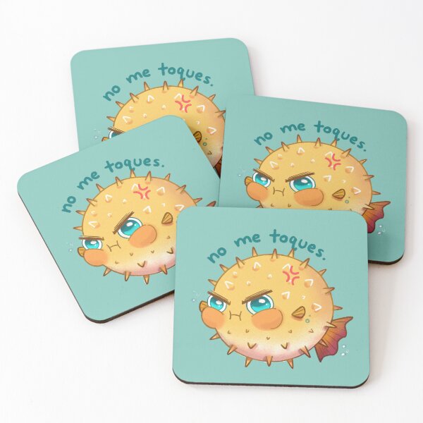 Item preview, Don't Touch Me / No Me Toques Blowfish designed and sold by heyouwitheface.