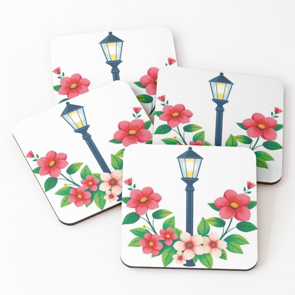 Item preview, Street Lamp with Beautiful Flowers designed and sold by AnuNP.