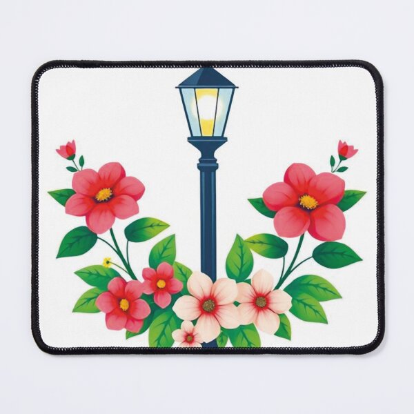 Item preview, Street Lamp with Beautiful Flowers designed and sold by AnuNP.