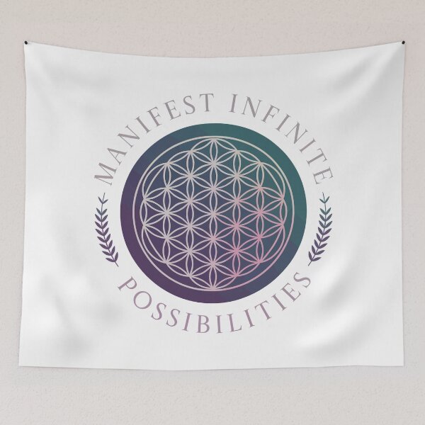 Item preview, Manifest Infinite Possibilities – Flower of Life designed and sold by BeamiCreations.