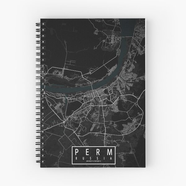 Item preview, Perm City Map of Russia - Dark designed and sold by deMAP.
