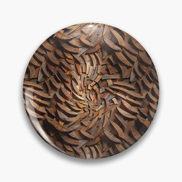 Item preview, Abstract Brown Wooden Pieces with Artistic Geometric Arrangement designed and sold by CoolPixels.