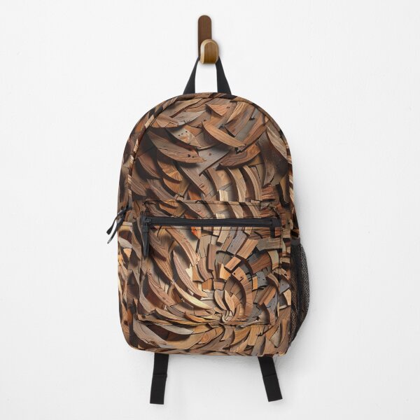 Item preview, Abstract Brown Wooden Pieces with Artistic Geometric Arrangement designed and sold by CoolPixels.
