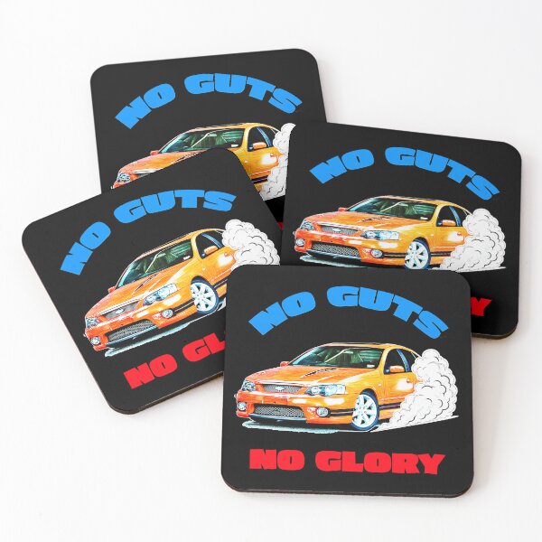 Item preview, Ford Falcon XR8 – No Guts No Glory – Aussie Muscle Burnout Design designed and sold by Michael van der Hoorn.