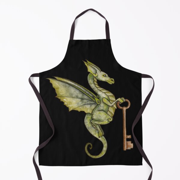 Item preview, Green Key Keeper Dragon designed and sold by AmyBrownArt.