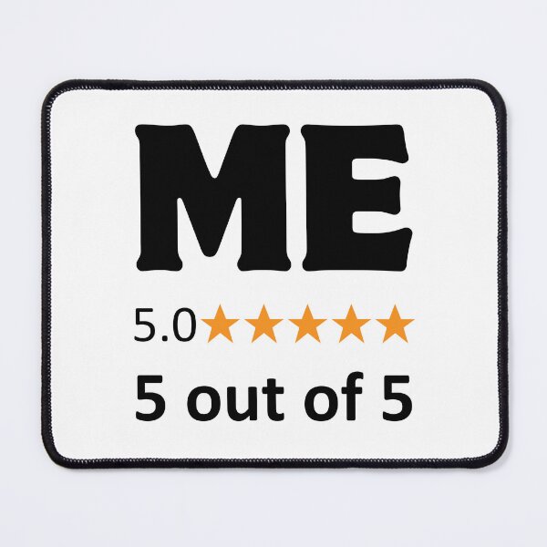 Item preview, Me 5.0 Stars Rated 5 out of 5 Mug – Funny Self-Love and Morning Motivation Design designed and sold by caFUNated.