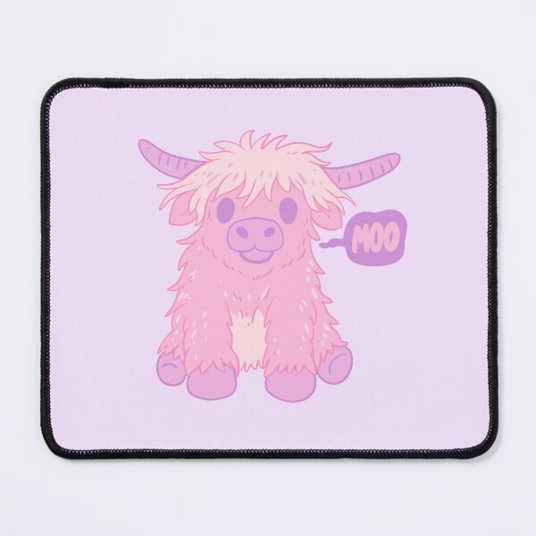 Item preview, Pastel Highland Cow Saying Moo designed and sold by Jess.a.creates.