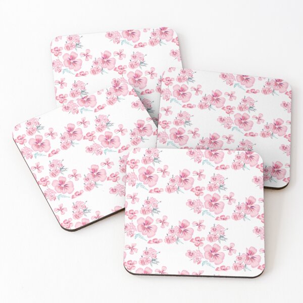 Item preview,  Cute Pink and White Rose Pattern Illustration designed and sold by nada-art.