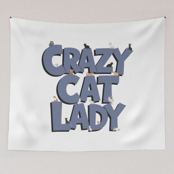 Item preview, Certified Crazy Cat Lady, Herding Cats Since Forever, funnyfits70, Humor, Funny, retro, vintages, funny quotes, animal humor, designed and sold by FunnyFits70.