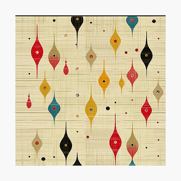 Item preview, Atomic Teardrops: Mid-Century Modern Pattern designed and sold by Skolyak.