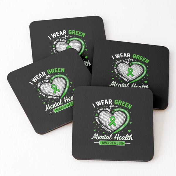 Item preview, Corazón, me visto de verde por el mes de concientización sobre la salud mental designed and sold by diyoor.