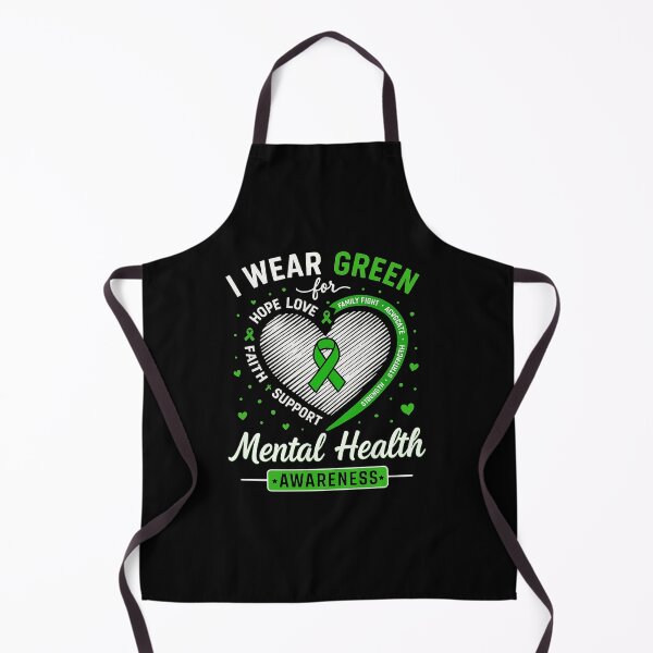 Item preview, Corazón, me visto de verde por el mes de concientización sobre la salud mental designed and sold by diyoor.
