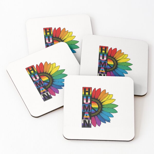 Item preview, HUMAN Sunflower LGBT Flag Gay Pride Month Proud LGBTQ designed and sold by diyoor.