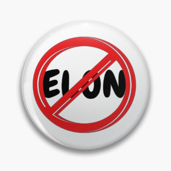 Item preview, NO ELON! Round Anti-Elon Musk Bumper Sticker Decal For Tesla Owners! #4 designed and sold by creativerooney.