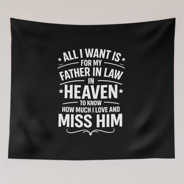 Item preview, I Miss My Father in Law in Heaven Memorial Day Garden Flag designed and sold by diyoor.