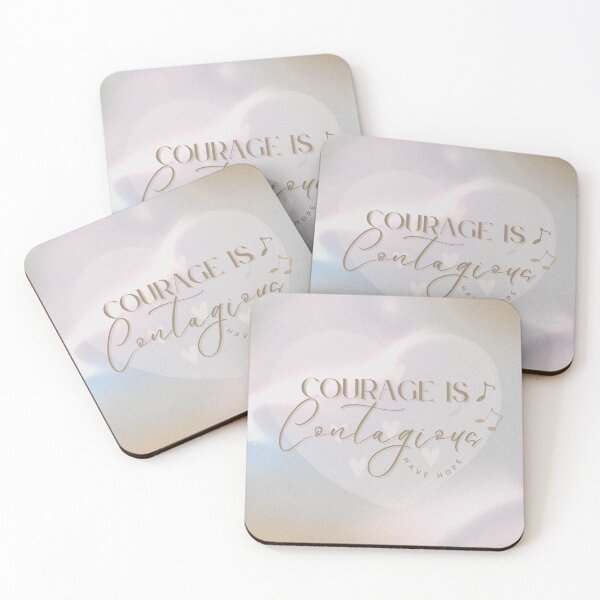 Item preview, Courage Is Contagious Have Hope designed and sold by BrightrDayMusicArt.