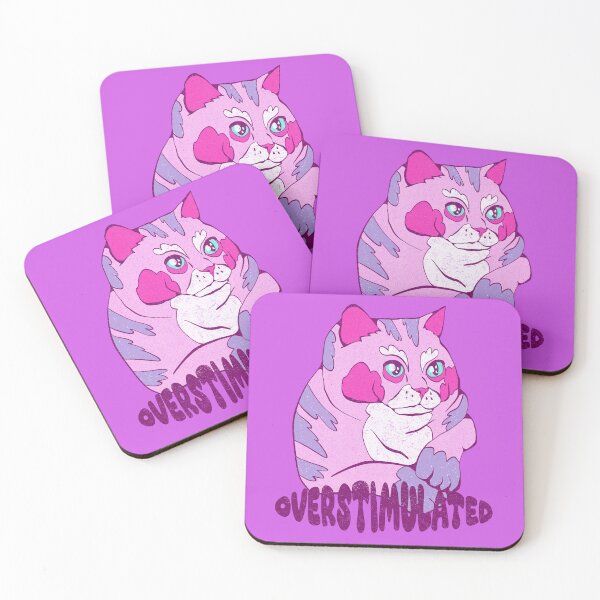 Item preview, overstimulated cat designed and sold by crestfallenmermaid.