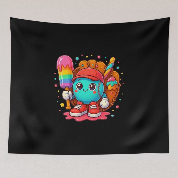 Item preview, Ice Cream Drip Baseball Stuff Baseball Drip for Boys kids designed and sold by diyoor.