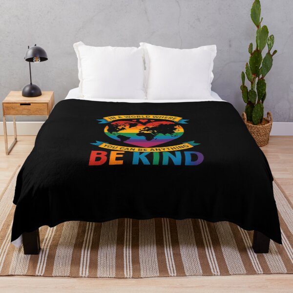 Item preview, In A World Where You Can Be Anything Be Kind Gay Pride Ally designed and sold by diyoor.