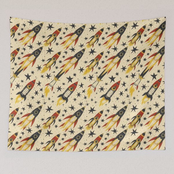 Item preview, Atomic Age Rockets: Blast Off to the Stars designed and sold by Skolyak.