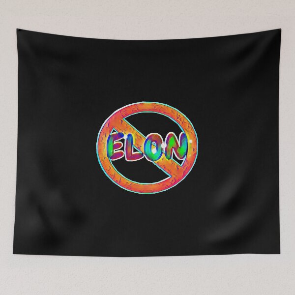 Item preview, NO ELON! Round Anti-Elon Musk Bumper Sticker Decal For Tesla Owners! #6 designed and sold by creativerooney.