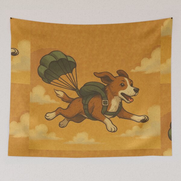 Item preview, Funny skydiving dog designed and sold by LOveStOrSidE.