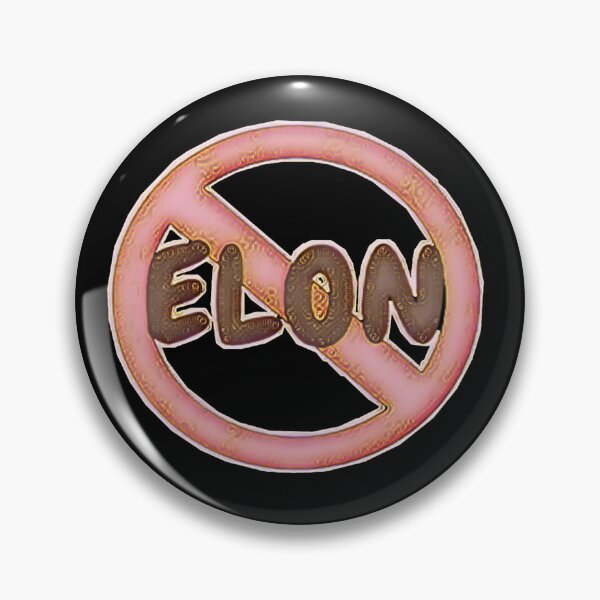 Item preview, NO ELON! Round Anti-Elon Musk Bumper Sticker Decal For Tesla Owners! #8 designed and sold by creativerooney.