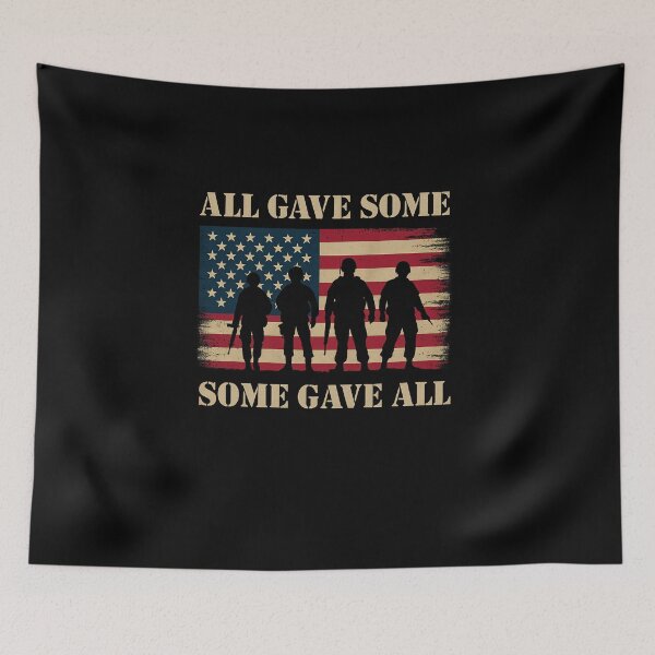 Item preview, Memorial Day USA Flag All Gave Some, Some Gave All Veterans designed and sold by diyoor.