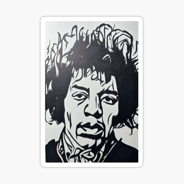 Artikel-Vorschau von Jimi Hendrix, designt und verkauft von ArtPhire.