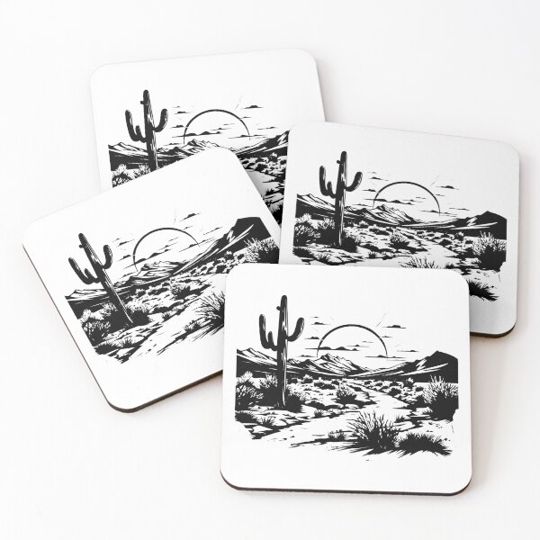 Item preview, Mojave Desert Landscape Arid Region Joshua Trees Sand  designed and sold by inkoutninja.
