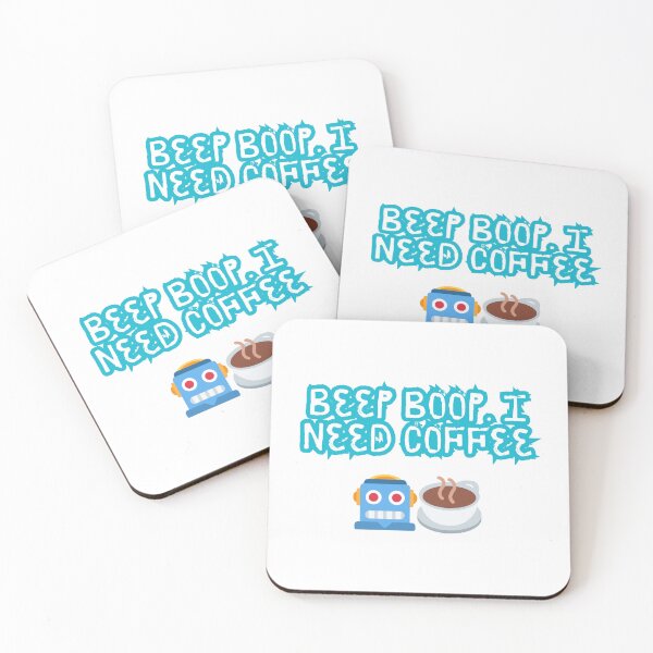 Item preview, Beep Boop. I Need Coffee – Robot Tired Meme Tee designed and sold by Design1988.