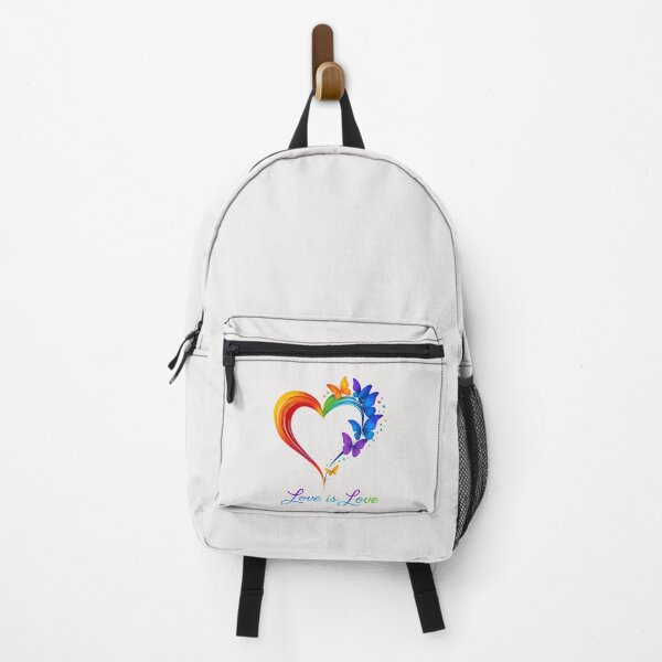 Item preview, Rainbow Love Is Love LGBT Gay Lesbian Pride Butterfly Heart designed and sold by TalalosART.