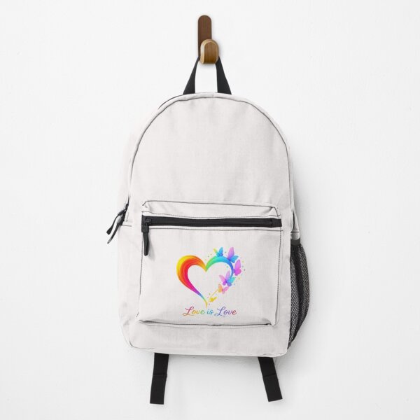 Item preview, Rainbow Love Is Love LGBT Gay Lesbian Pride Butterfly Heart designed and sold by TalalosART.