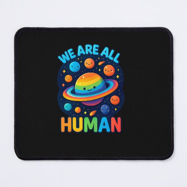 Item preview, Space Groovy We are All Human LGBT Pride Rainbow Equal Right designed and sold by TalalosART.