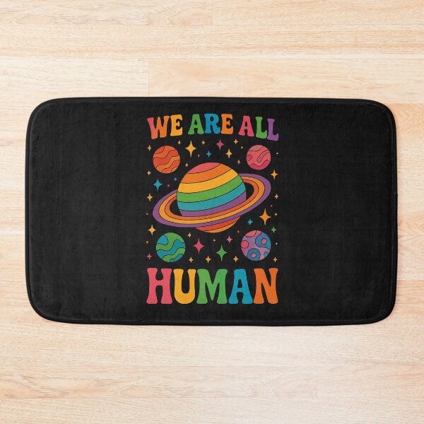 Item preview, Space Groovy We are All Human LGBT Pride Rainbow Equal Right  designed and sold by TalalosART.