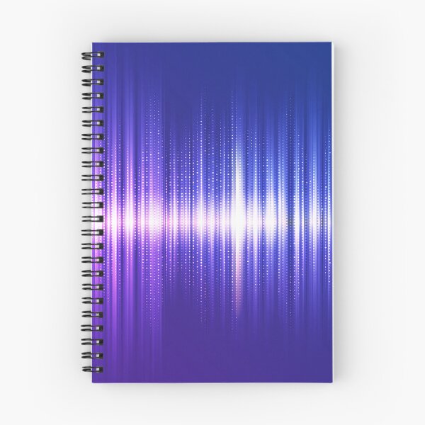 Item preview, digital blue-purple wave form, futuristic sound wave pattern  designed and sold by NiamLab.