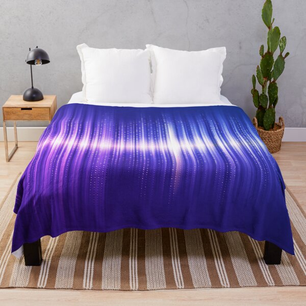 Item preview, digital blue-purple wave form, futuristic sound wave pattern designed and sold by NiamLab.