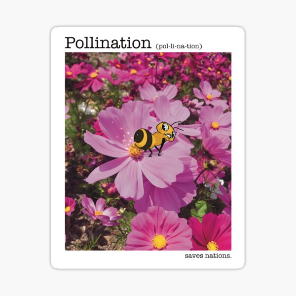 Pollination Saves Nations Sticker