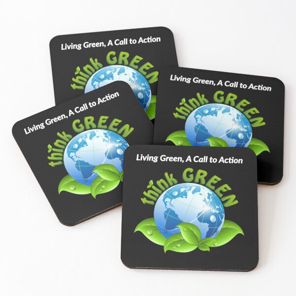 Item preview,  "Living Green: A Call to Action" ecofriendly motivational design designed and sold by TR_fairydesigns.