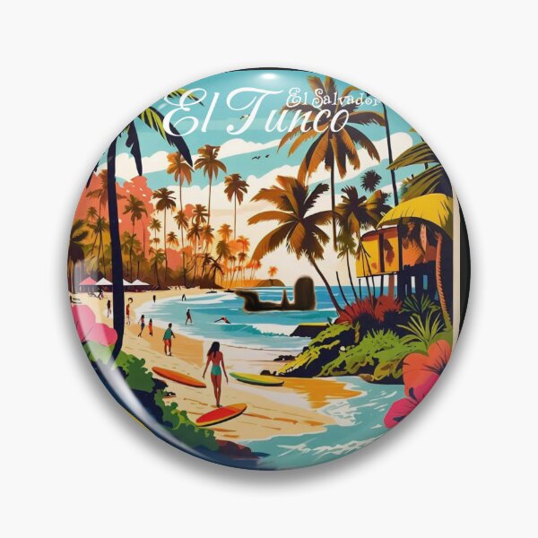 Item preview, Travel Vintage El Tunco Beach El Salvador  designed and sold by kestrada2906.