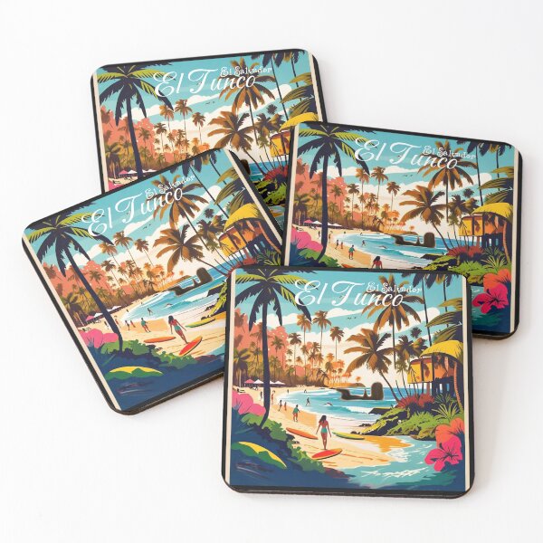 Item preview, Travel Vintage El Tunco Beach El Salvador  designed and sold by kestrada2906.