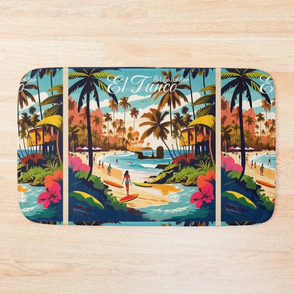 Item preview, Travel Vintage El Tunco Beach El Salvador  designed and sold by kestrada2906.